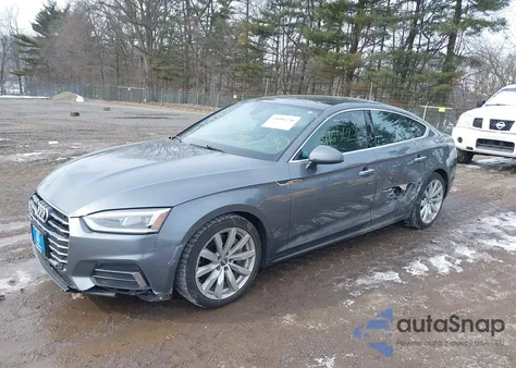 2018 Audi A5 2.0T Premium из США, поврежденный, VIN WAUBNCF52JA124956
